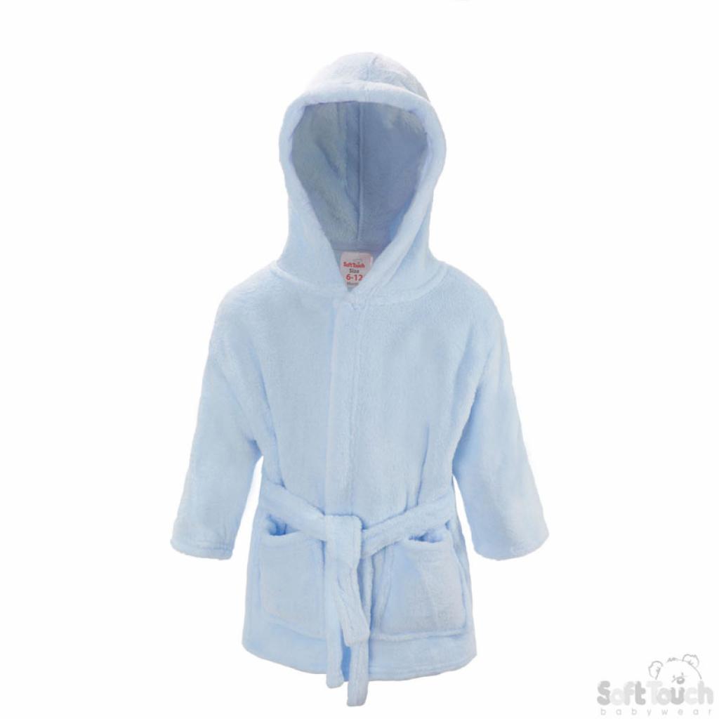 Blue Super Soft Robe/Dressing Gown