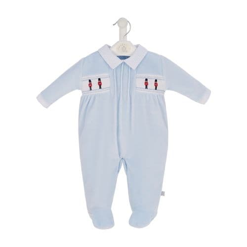 Toy Soldier Velour Sleepsuit